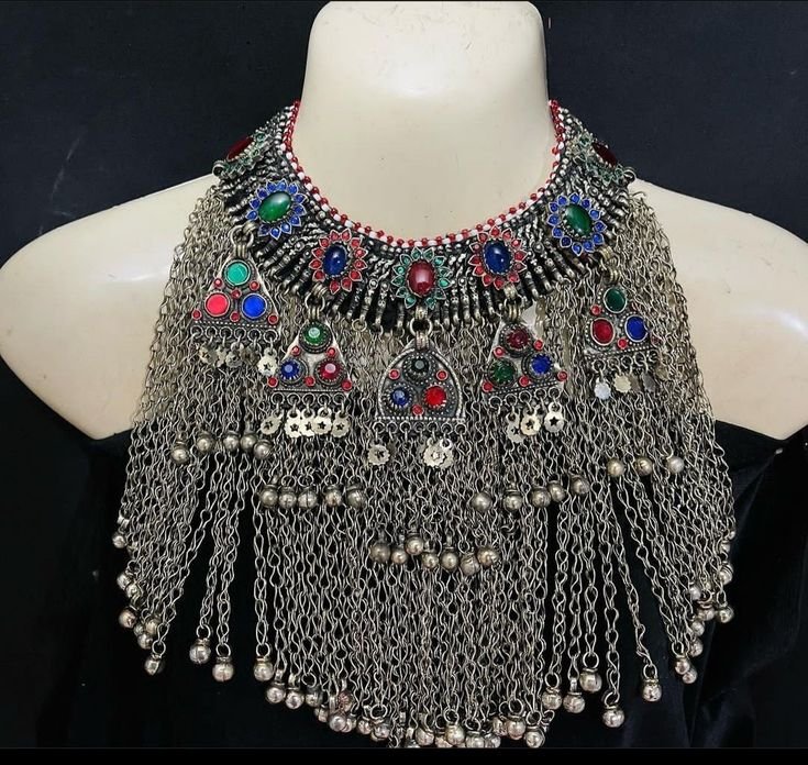 Afghaanse edelstenen ketting